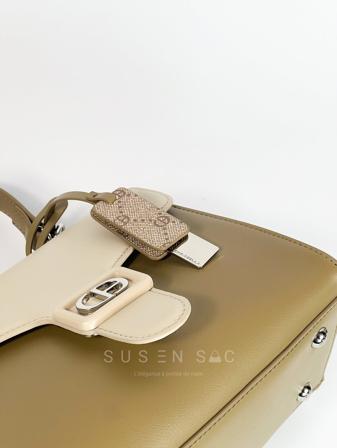 Sac à Main Chrisbella Élégance Structurée – Fermoir Signature & Bandoulière Amovible