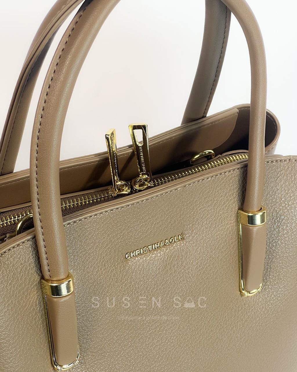 Sac à Main Christina & Olk – Élégance Classique, Finition Premium et Bandoulière Ajustable