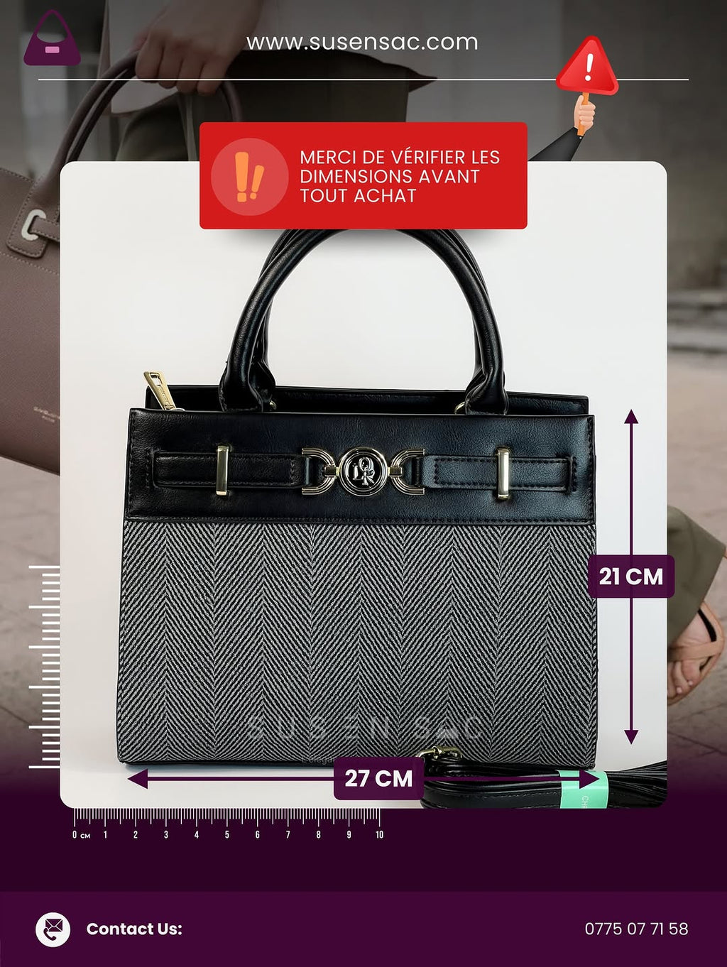 Sac à Main CHRISTINA OLK – Élégance Texturée & Design Raffiné