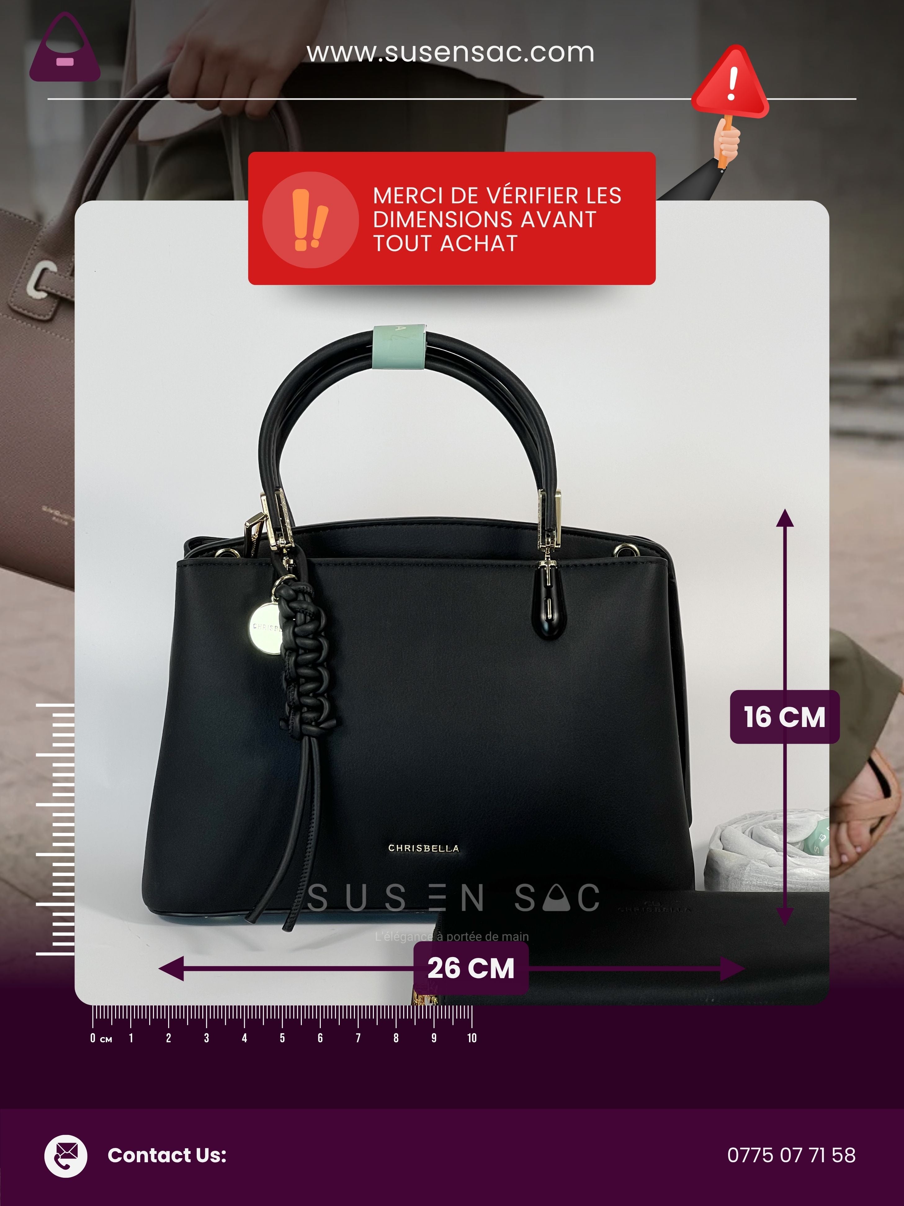 Sac à Main CHRISBELLA – Élégance & Détails Raffinés