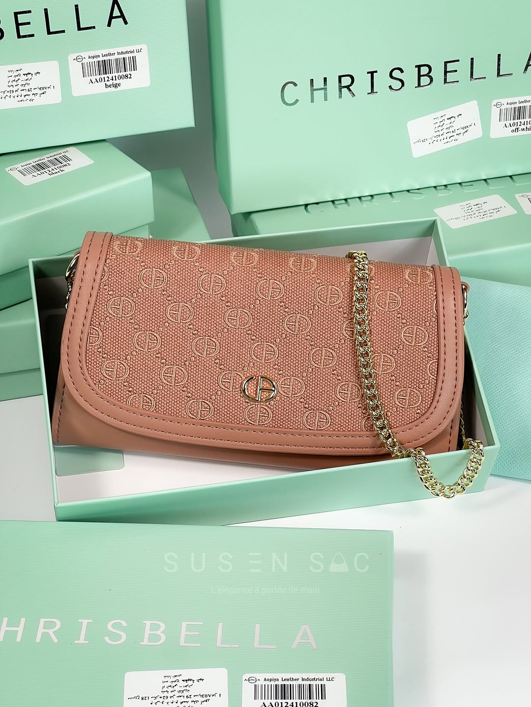 Sac Bandoulière Chrisbella Signature – Chaîne Élégante & Fermoir Raffiné