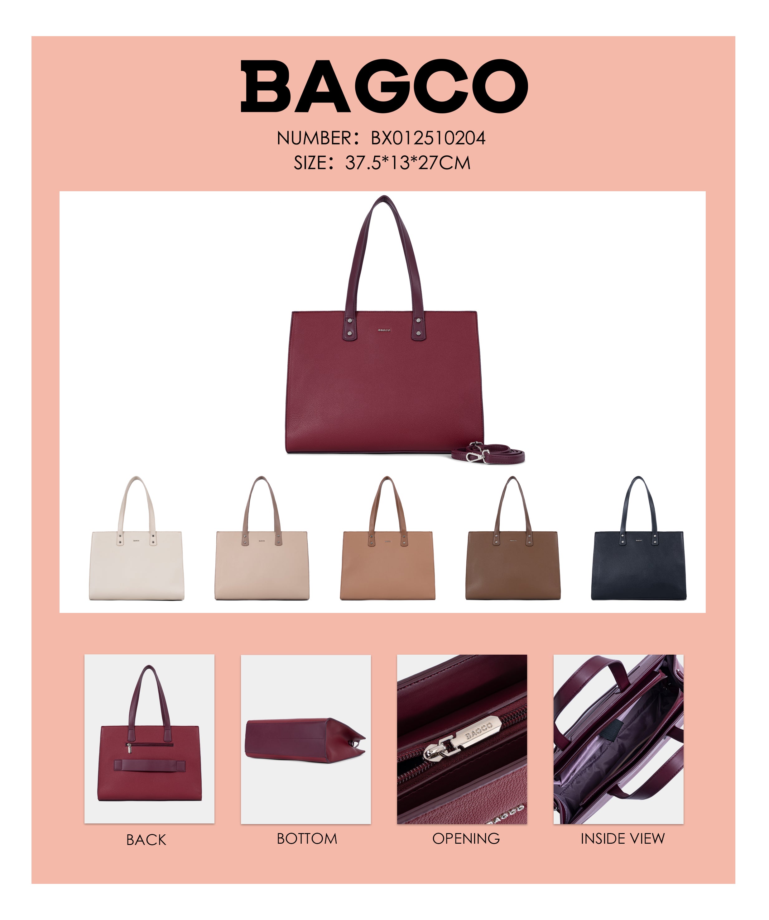 Sac à main BAGCO élégant avec bandoulière