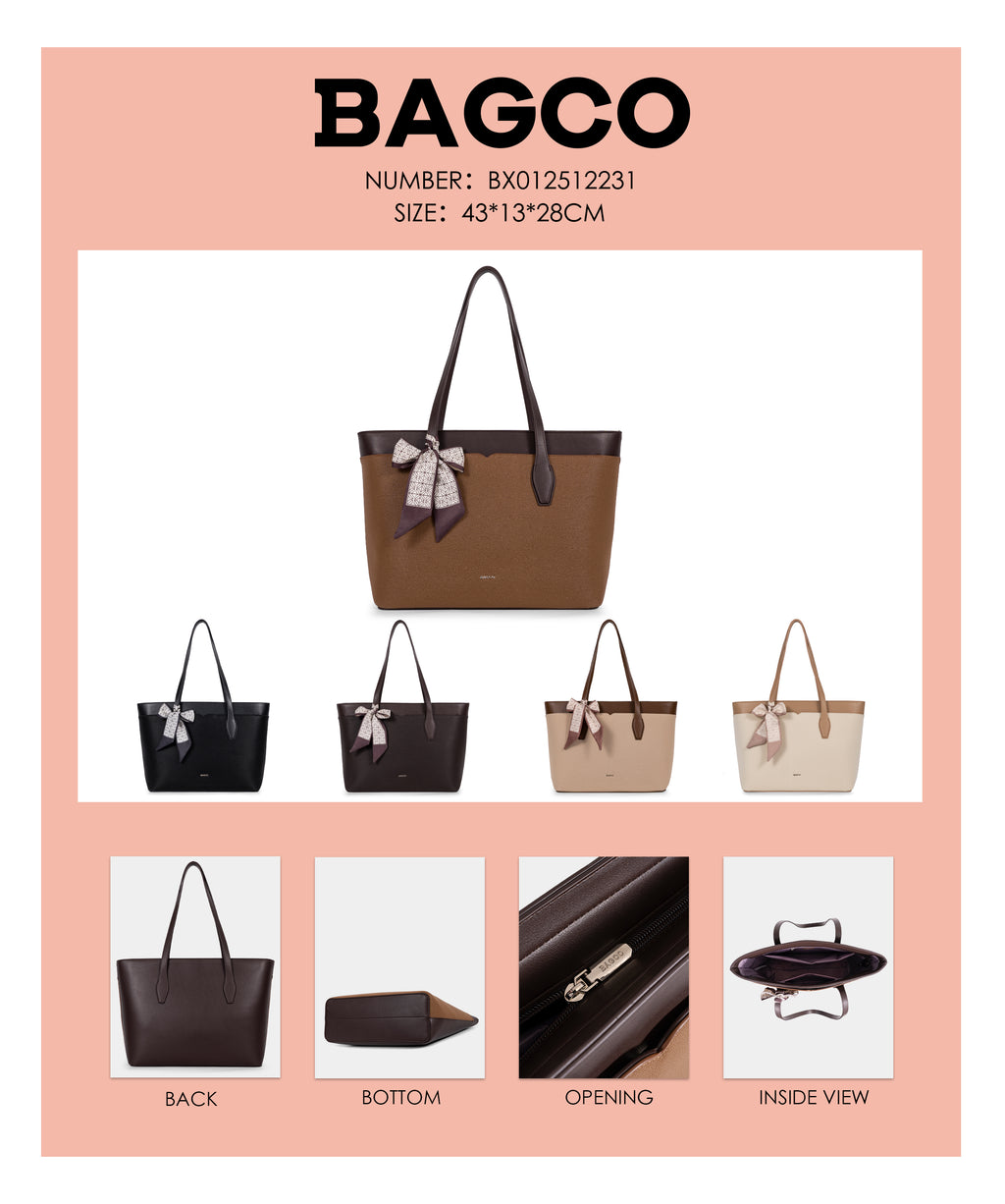 Sac à main BAGCO avec nœud décoratif
