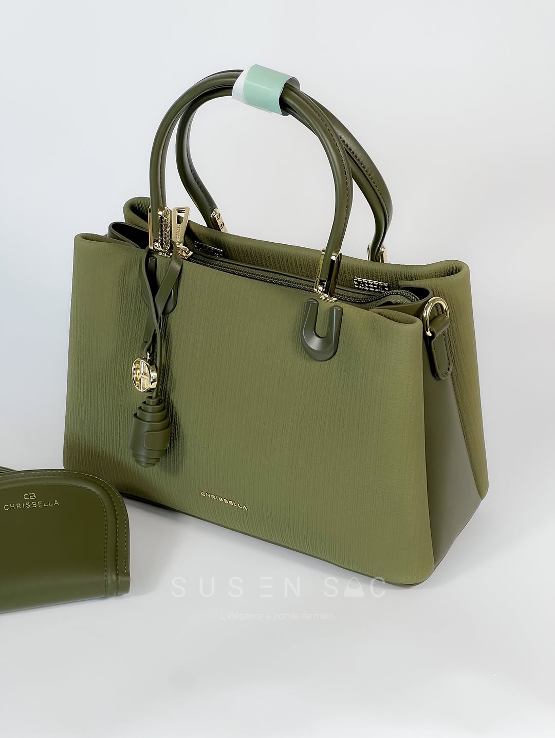Sac CHRISBELLA – Élégance Structurée & Pochette Assortie
