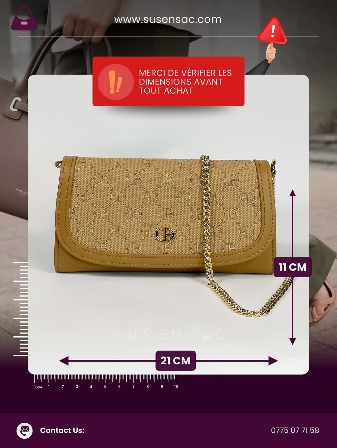 Sac Bandoulière Chrisbella Signature – Chaîne Élégante & Fermoir Raffiné