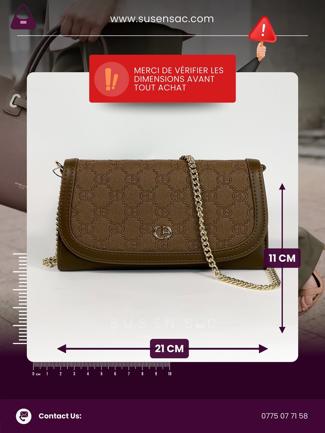 Sac Bandoulière Chrisbella Signature – Chaîne Élégante & Fermoir Raffiné