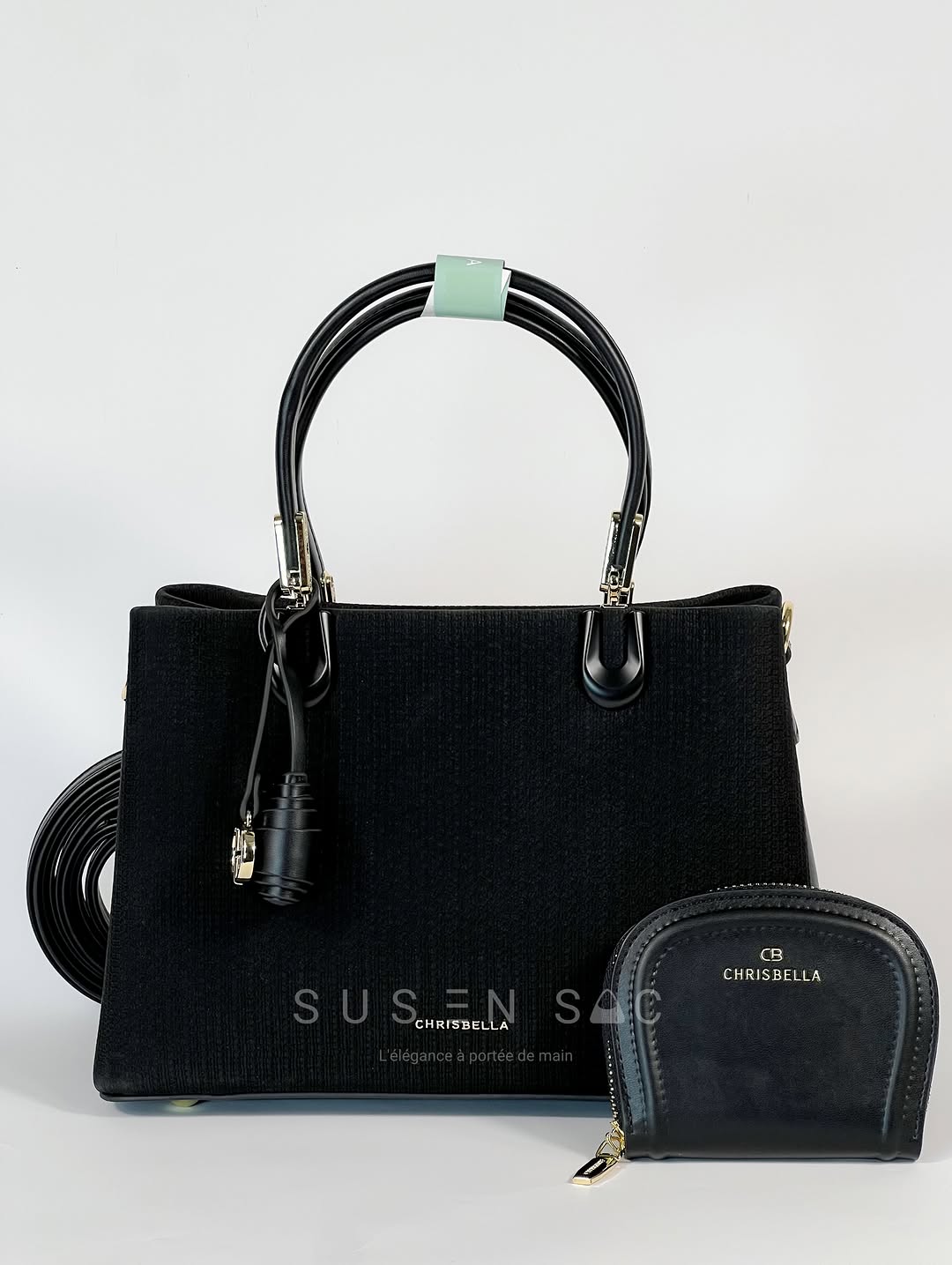Sac CHRISBELLA – Élégance Structurée & Pochette Assortie