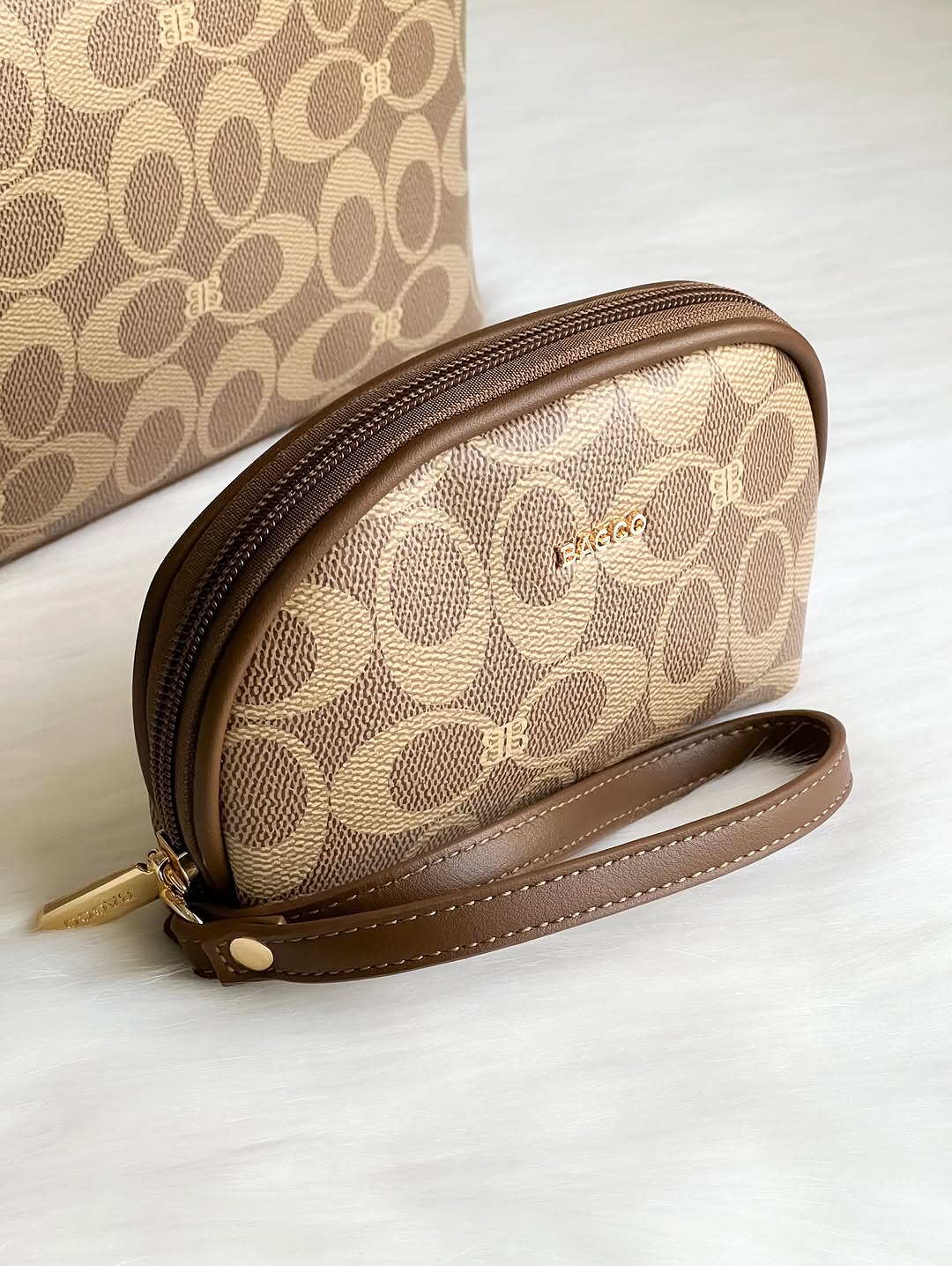 Sac à Main BAGCO 3 Pièces – Grand Sac Cabas + Bandoulière + Pochette Élégante