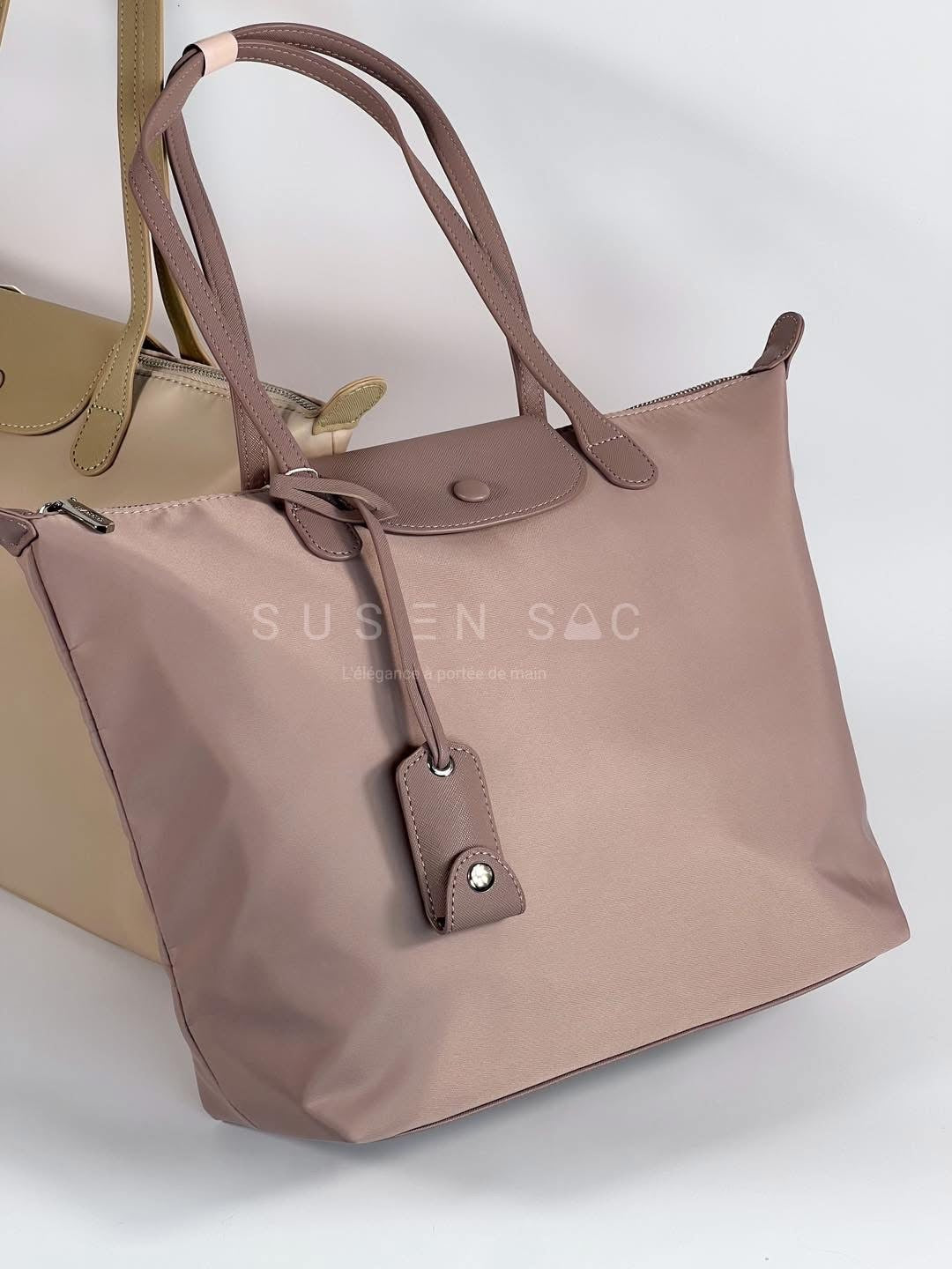 Sac épaule Bagco — style Longchamp, léger et déperlant