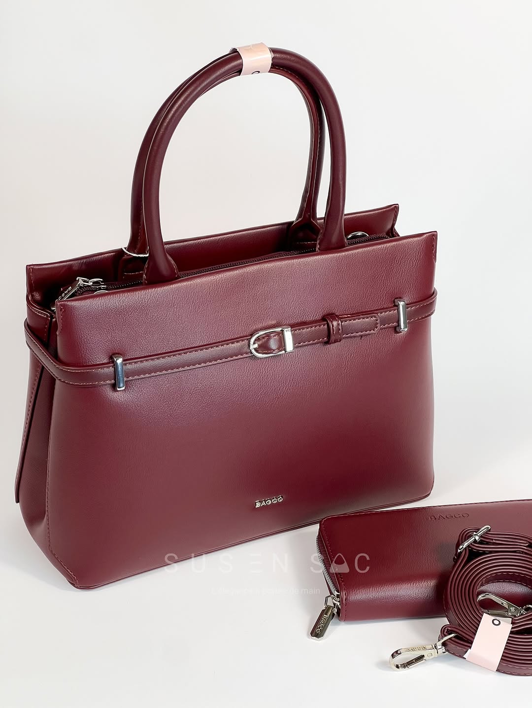 Sac à Main BAGCO Élégance Premium – Design Structuré avec Portefeuille Assorti