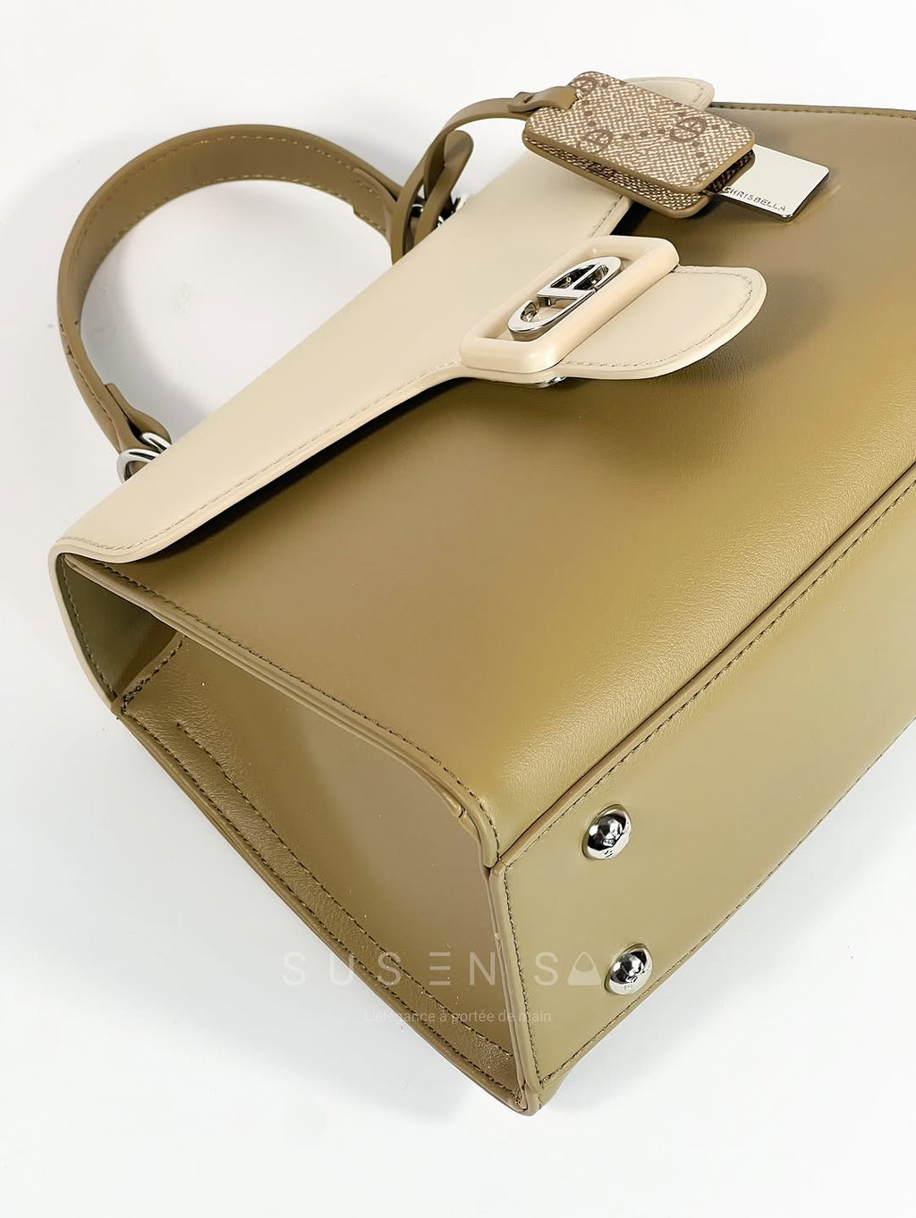 Sac à Main Chrisbella Élégance Structurée – Fermoir Signature & Bandoulière Amovible