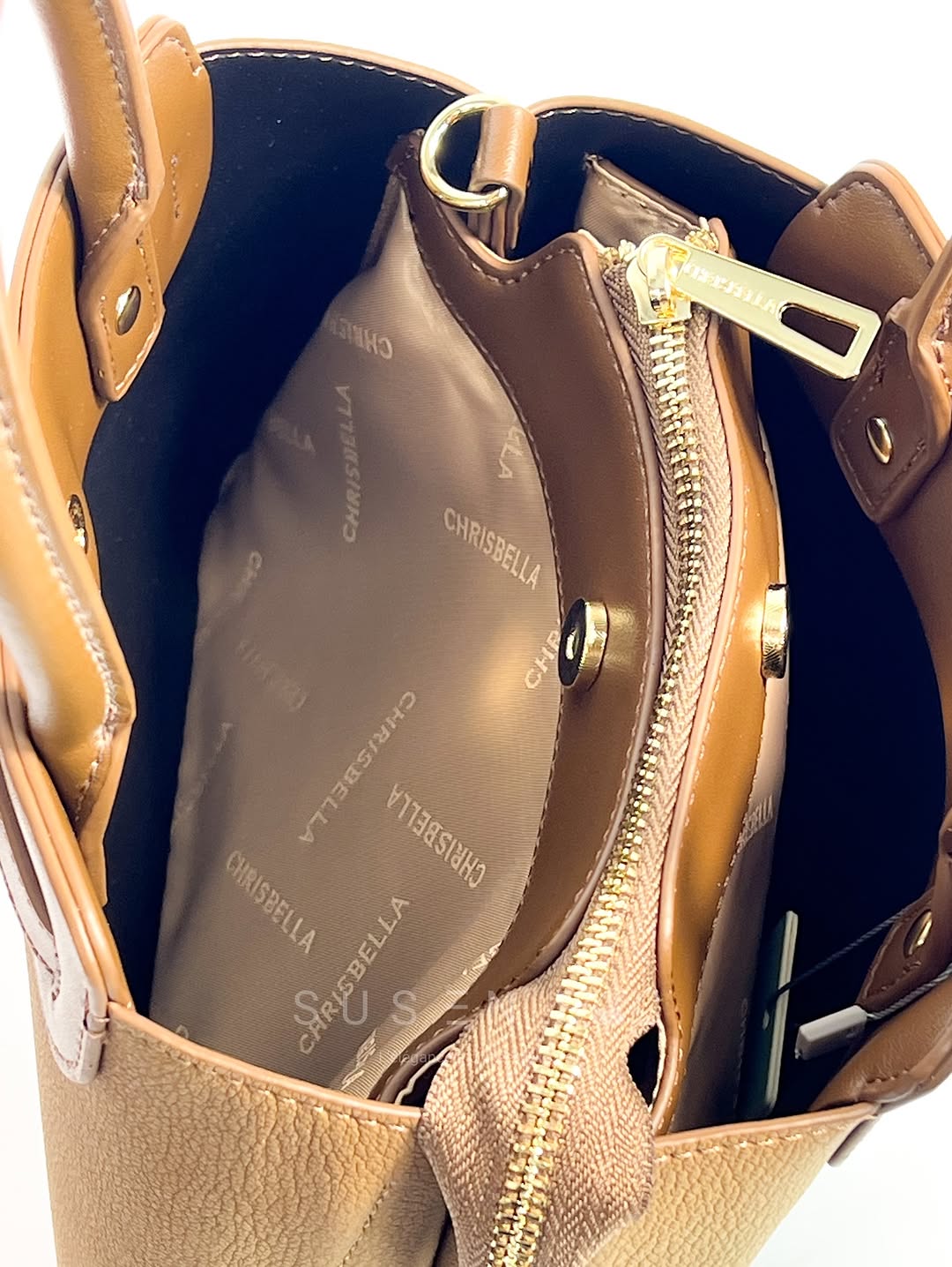 Sac CHRISBELLA – Élégance Structurée & Pochette Assortie