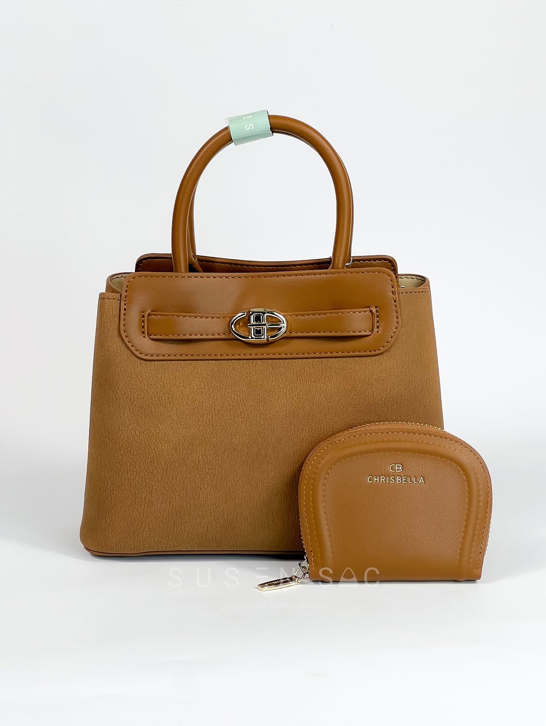 Sac CHRISBELLA – Élégance Structurée & Pochette Assortie