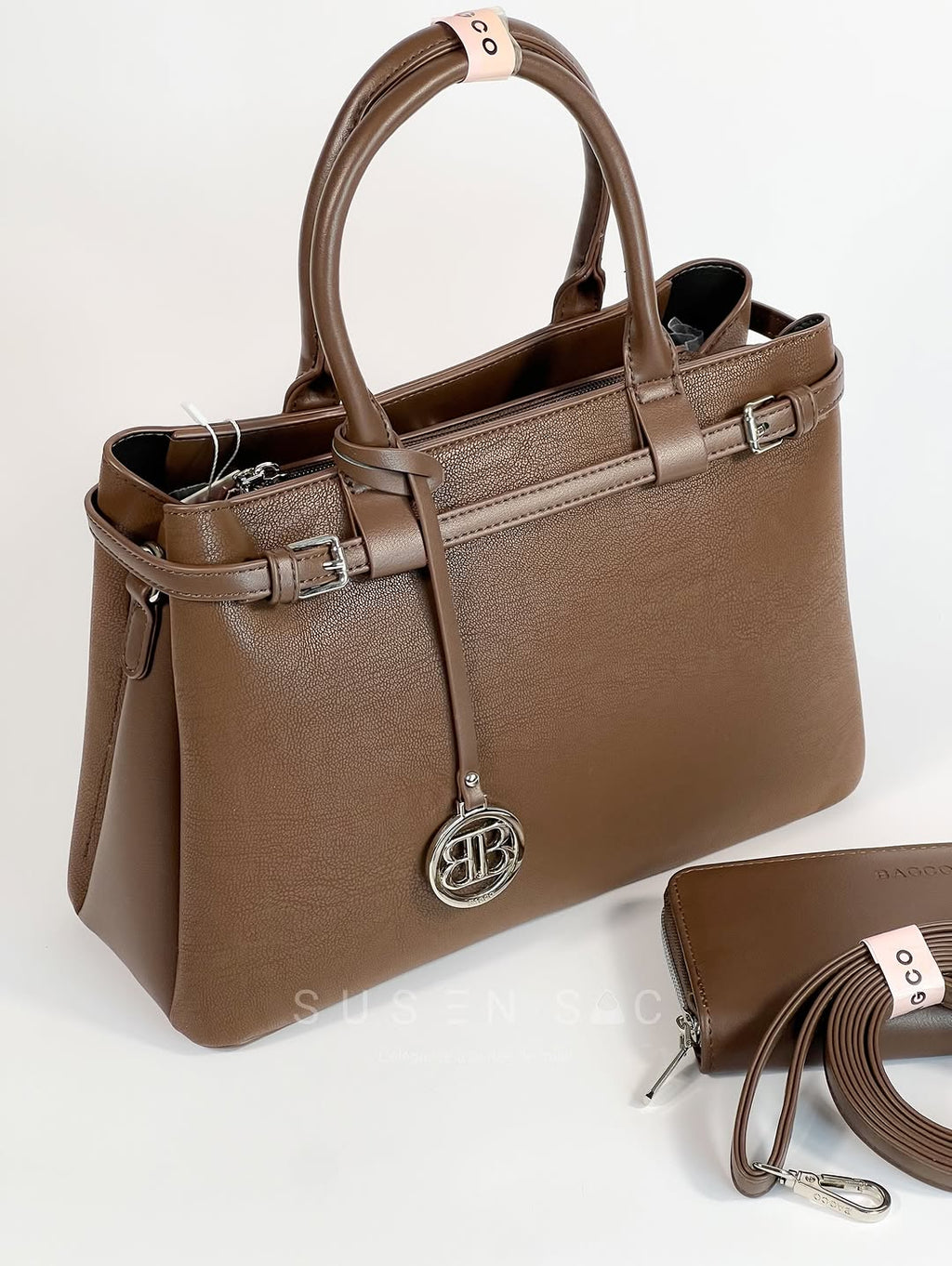 Sac à Main BAGCO Élégance Premium – Design Structuré avec Portefeuille Assorti