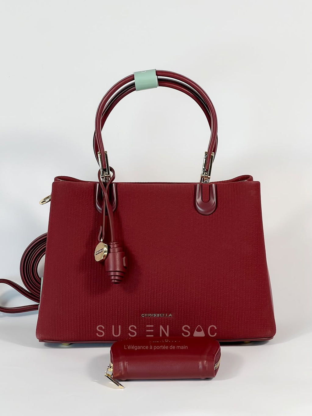 Sac CHRISBELLA – Élégance Structurée & Pochette Assortie