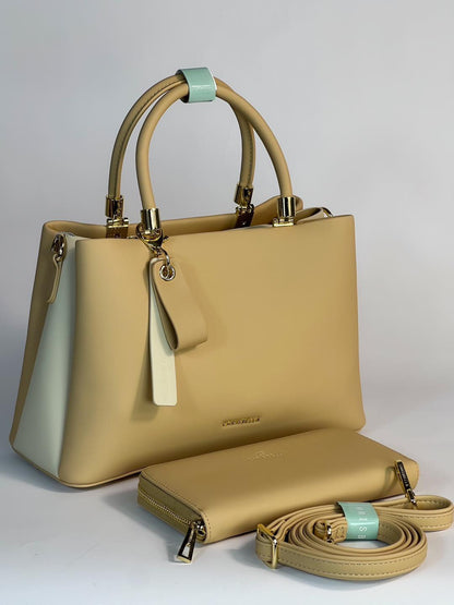 Sac à main Chrisbella avec pochette assortie – Élégance et praticité