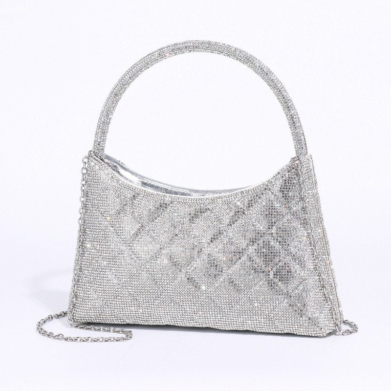 Chrisbella Mini Baguette Cristaux — Sac de soirée scintillant