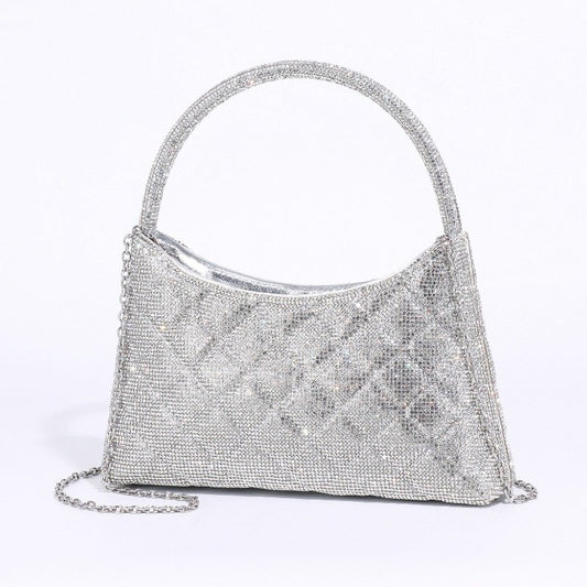 Chrisbella Mini Baguette Cristaux — Sac de soirée scintillant