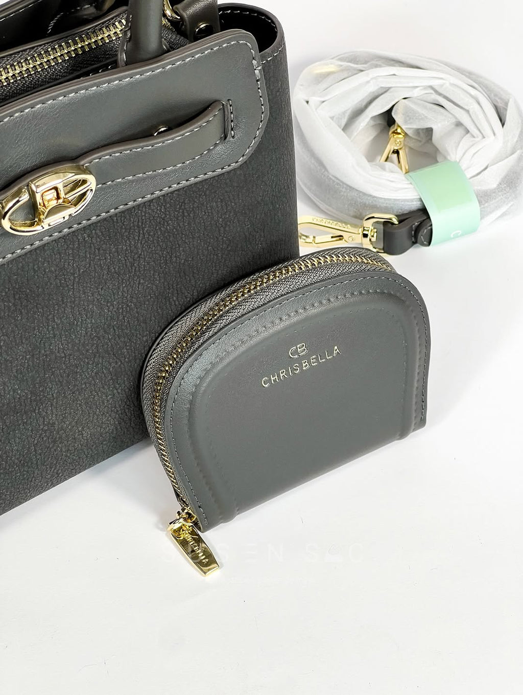 Sac CHRISBELLA – Élégance Structurée & Pochette Assortie