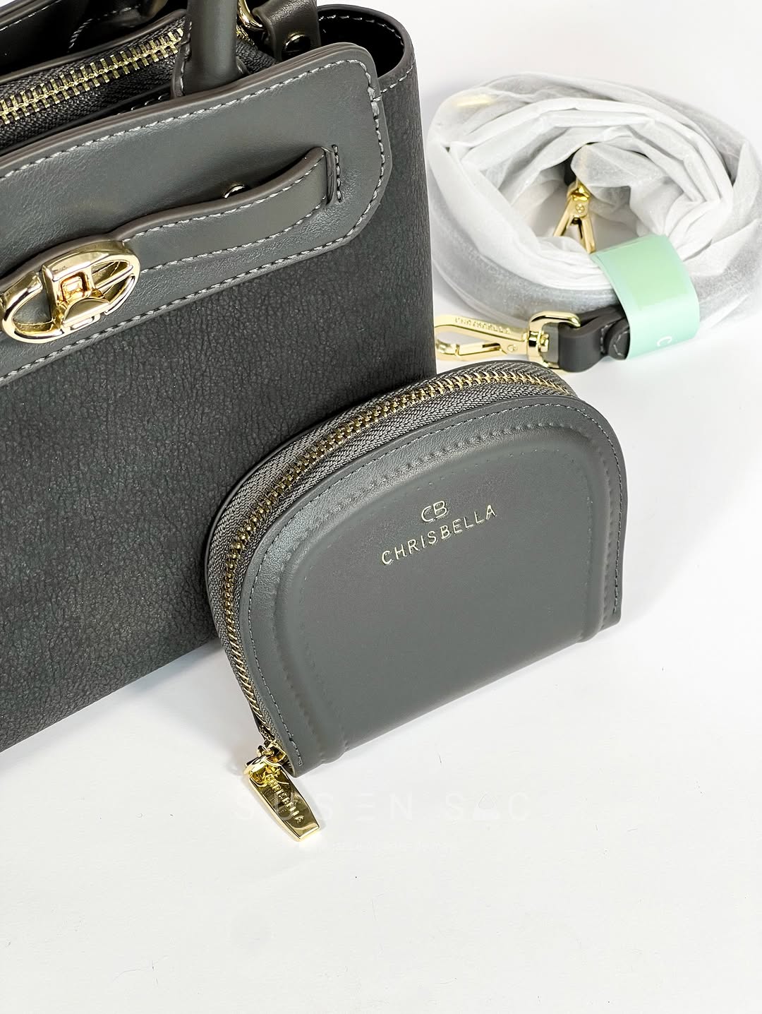 Sac CHRISBELLA – Élégance Structurée & Pochette Assortie