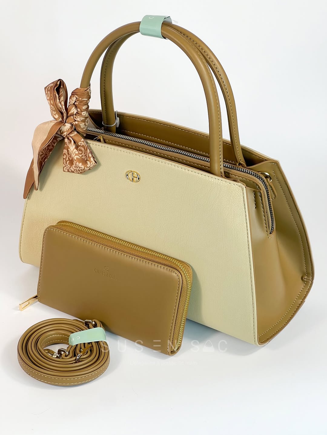 Sac à Main CHRISBELLA – Élégance Structurée & Duo Pratique