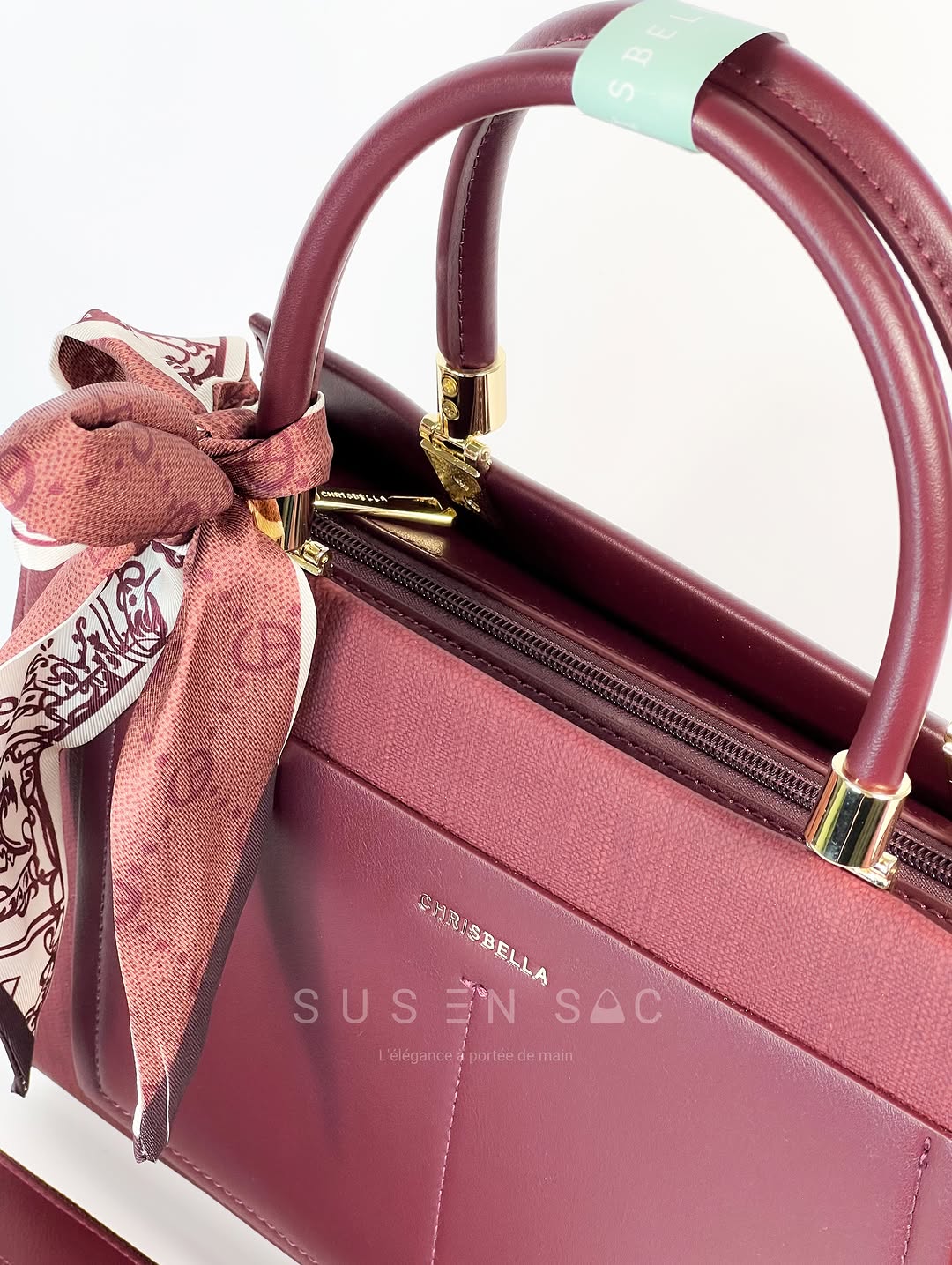 Sac CHRISBELLA – Élégance Structurée & Pochette Assortie