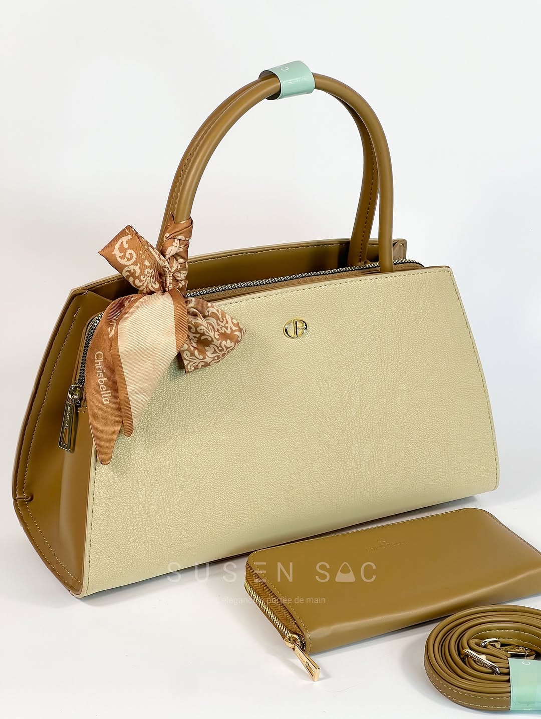 Sac à Main CHRISBELLA – Élégance Structurée & Duo Pratique