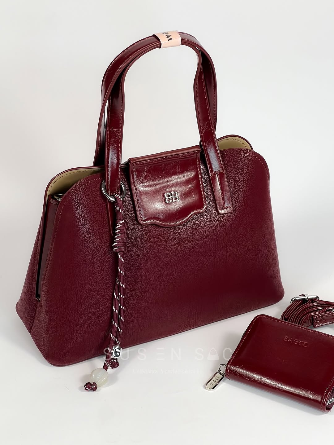 Sac à Main BAGCO Élégance Premium – Design Structuré avec Portefeuille Assorti