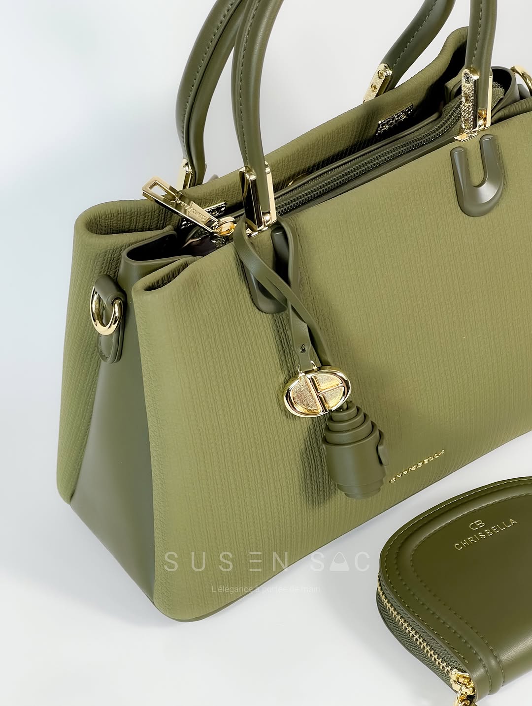 Sac CHRISBELLA – Élégance Structurée & Pochette Assortie