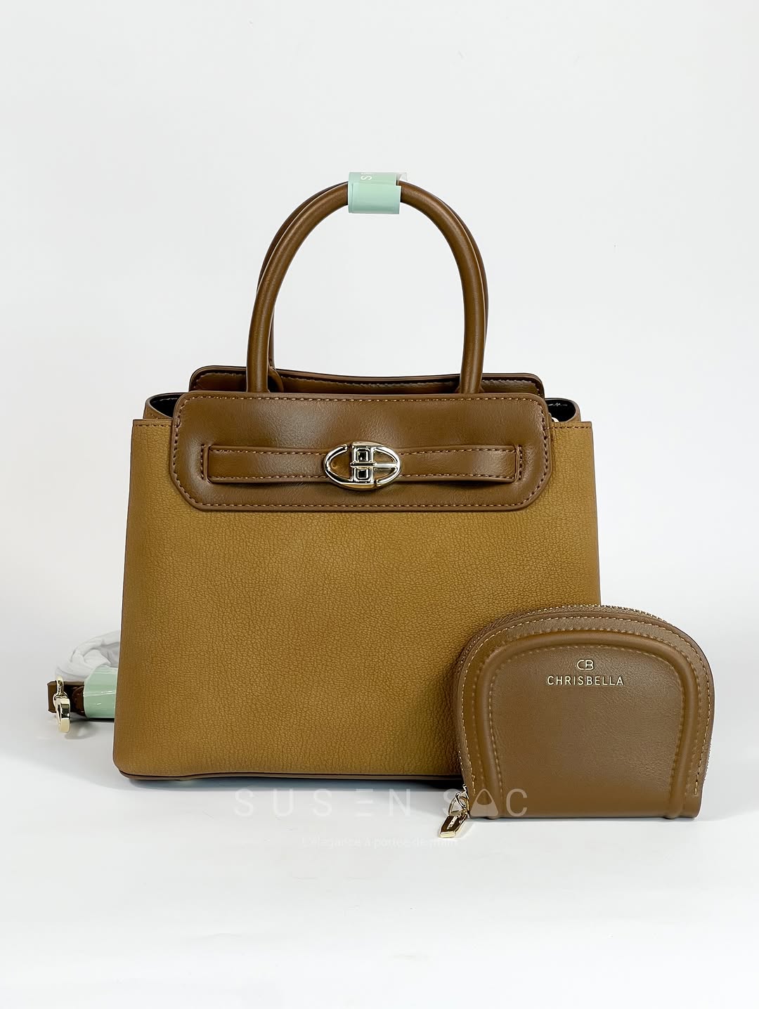 Sac CHRISBELLA – Élégance Structurée & Pochette Assortie