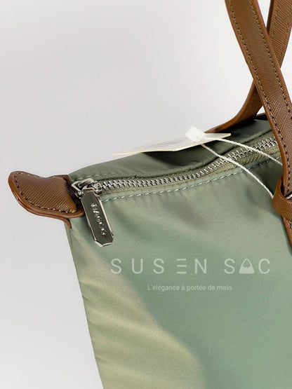 Sac épaule Bagco — style Longchamp, léger et déperlant