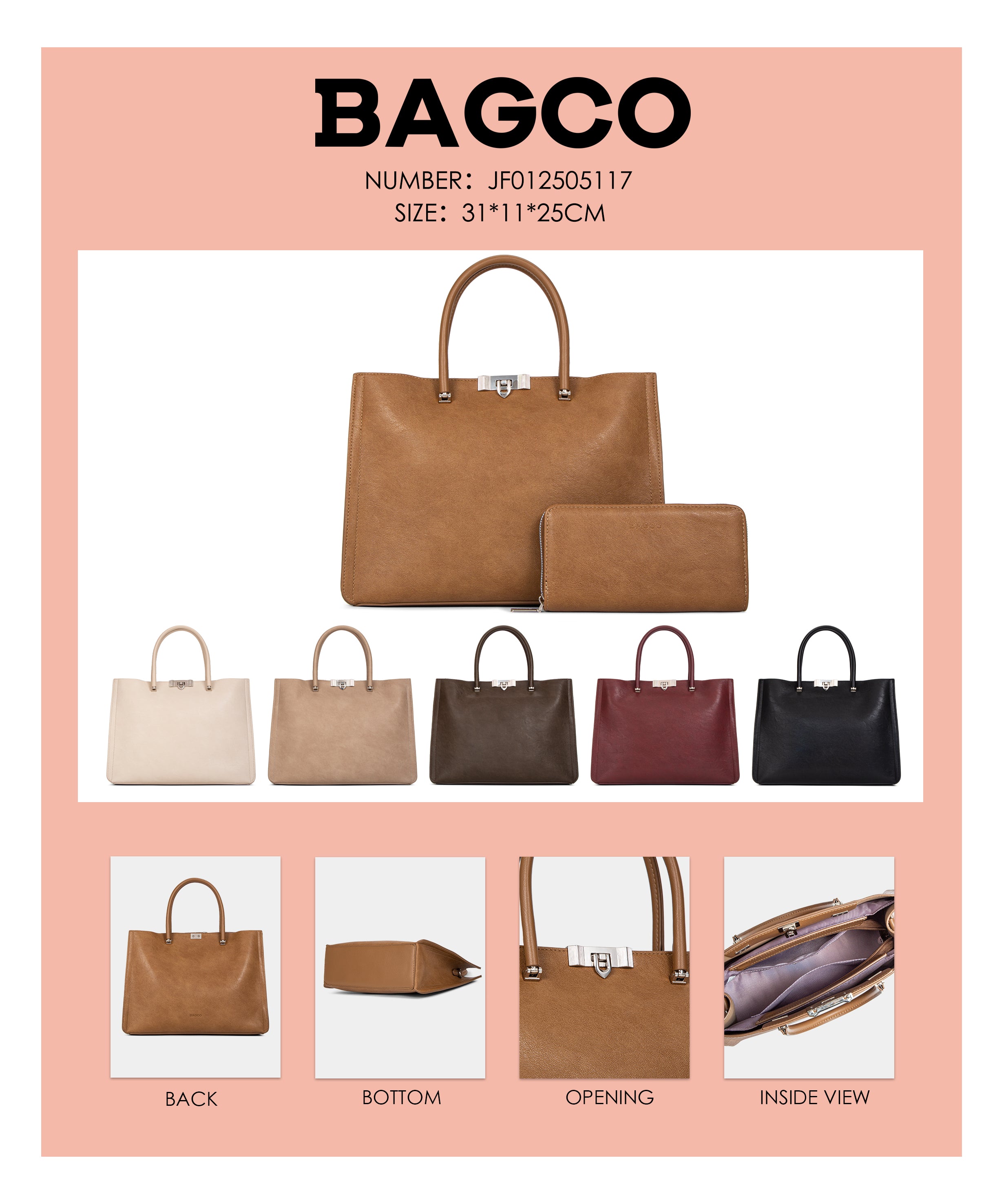 Sac à main BAGCO avec portefeuille