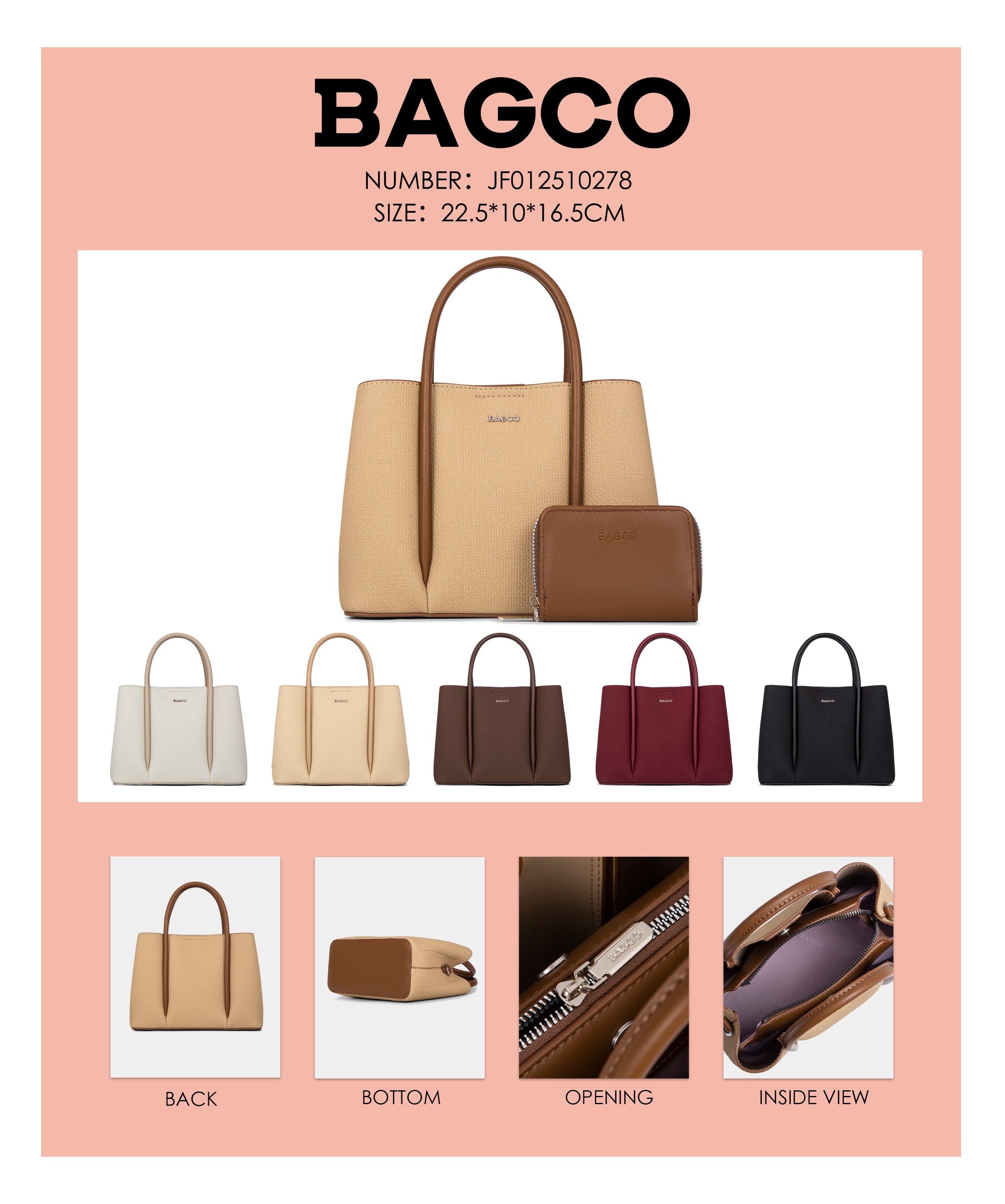 Sac à Main Élégant avec Portefeuille Assorti