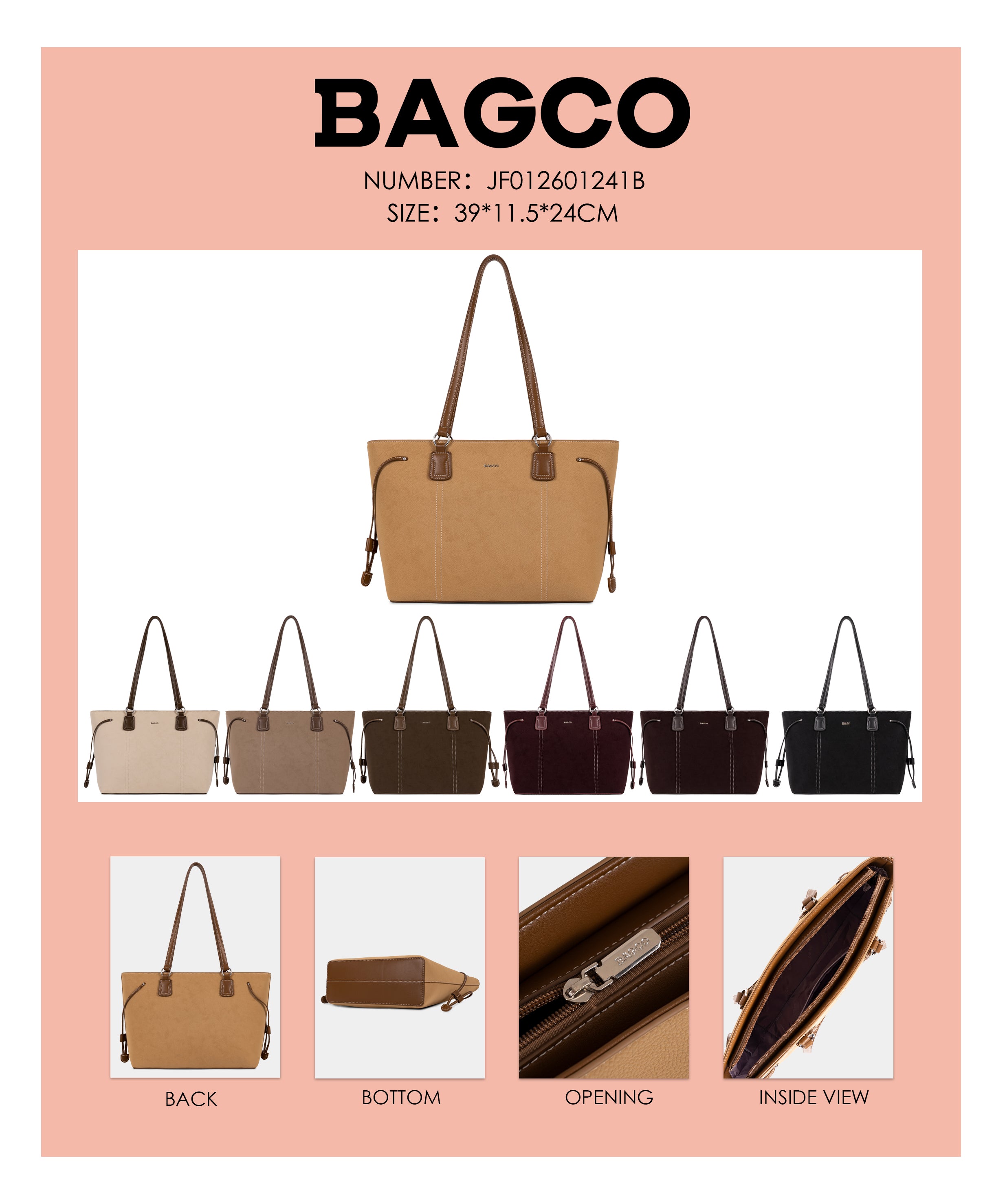 Sac à main BAGCO élégant et spacieux